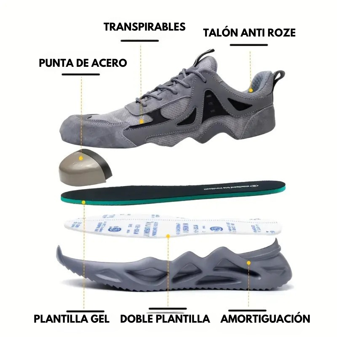 Infinity - Zapatillas de Seguridad Casual con Punta de Acero