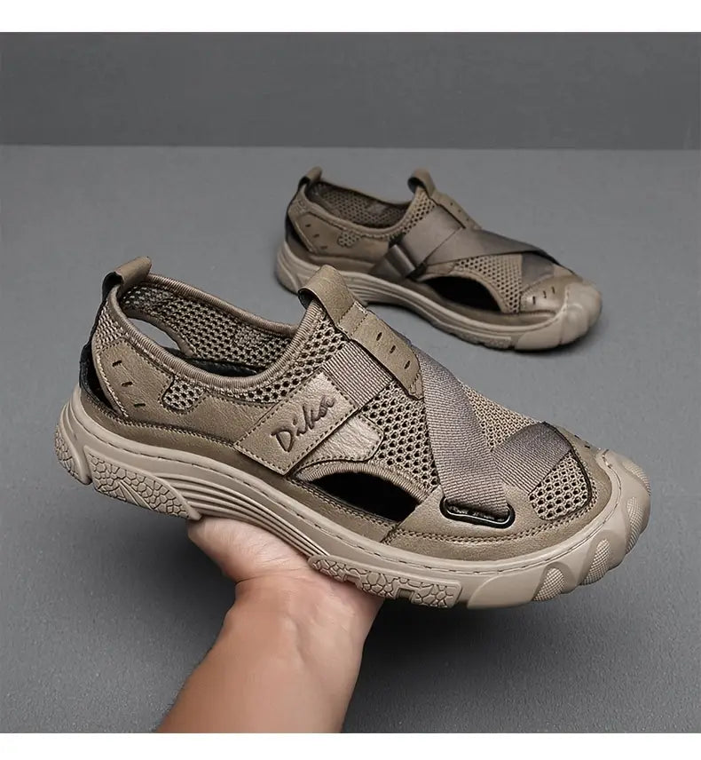 Baron - Sandalias Deportivas para Hombre Ajuste Velcro